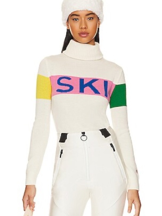 Perfect Moment Sweaters - Perfect Moment Ski Sweater II Wool Colorblock Turtleneck